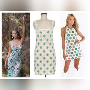 Sincerely Jules Multicolor Crochet Dress